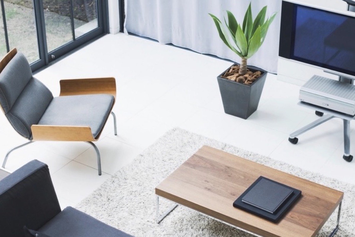 Séjour lumineux d'un appartement meublé, tel qu'il apparaît sur une annonce soignée